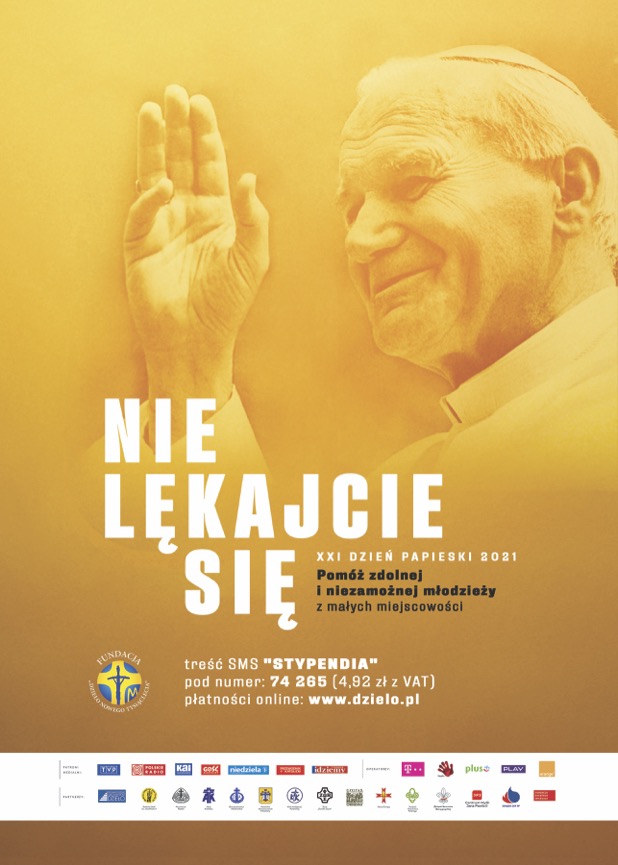 Plakat XXI Dzien Papieski A4
