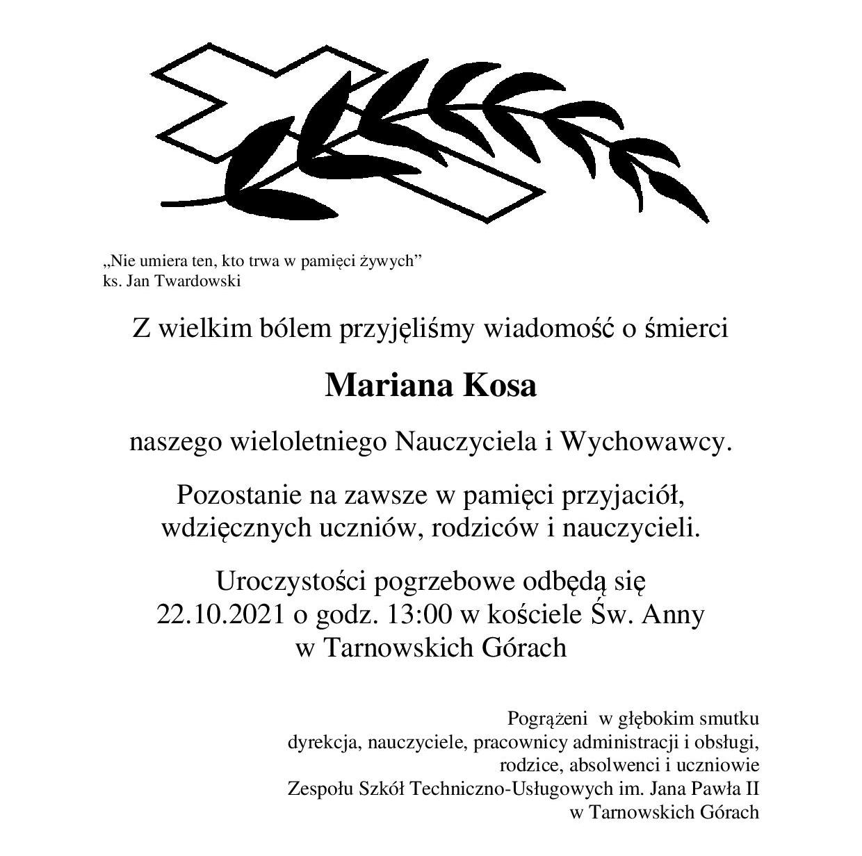 nekrolog kos