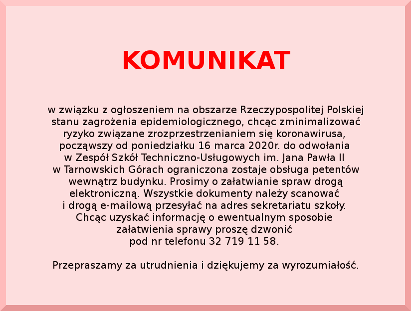 komunikat petenci