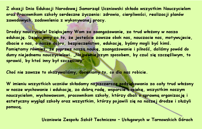 zycznia uczniowie